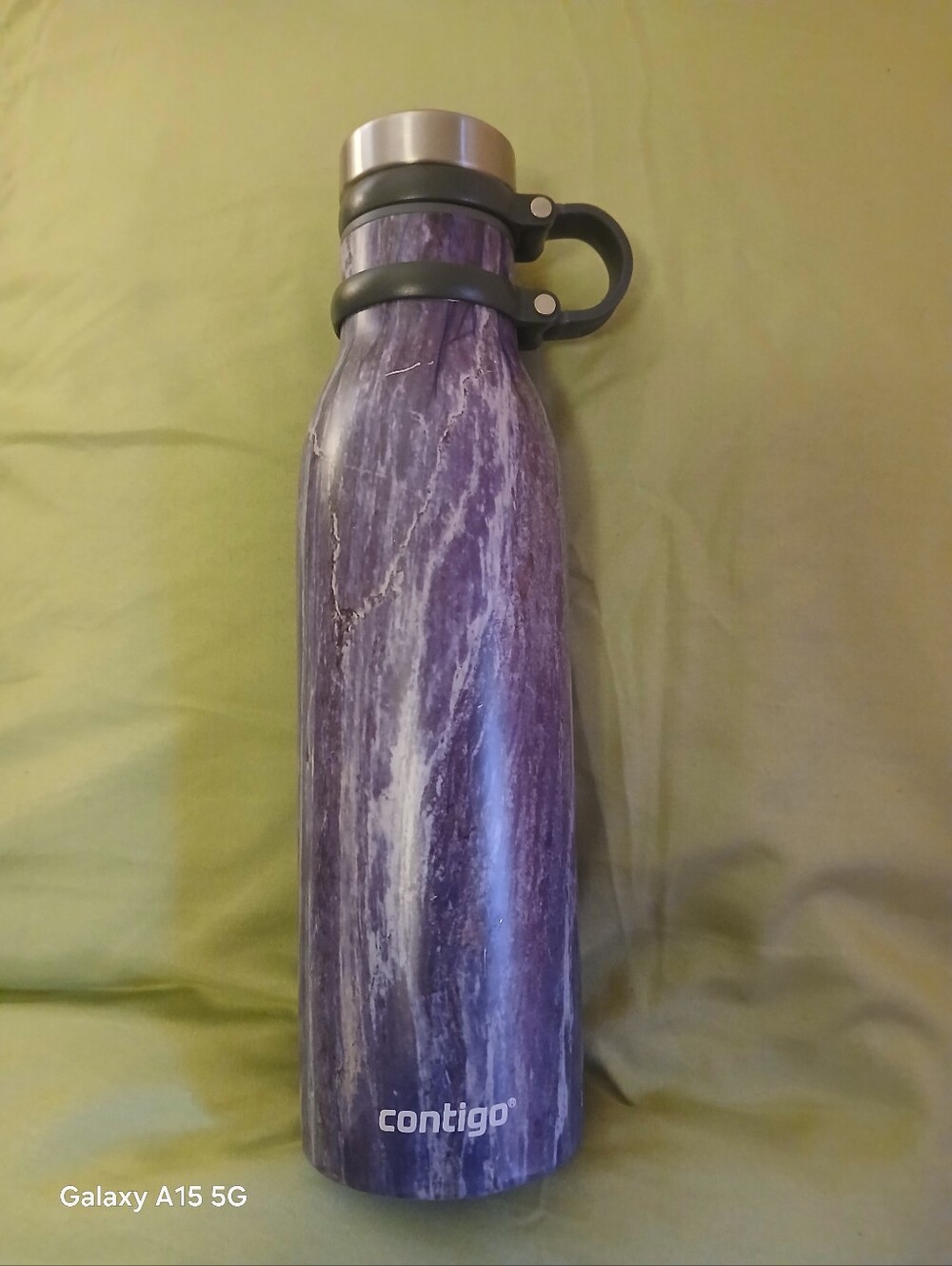 Contigo Matterhorn 20 oz Purple  Gray Marble Water Bottle 051126A